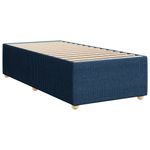Casa si Gradina - Mobilier - Paturi si accesorii - Paturi - Pat box spring cu saltea, albastru, 90x200 cm, textil - Infinity.ro