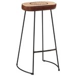 Casa si Gradina - Mobilier - Seturi de mobilier - Seturi bucatarie - Set de bar, 5 piese, lemn masiv de mango brut si metal - Infinity.ro