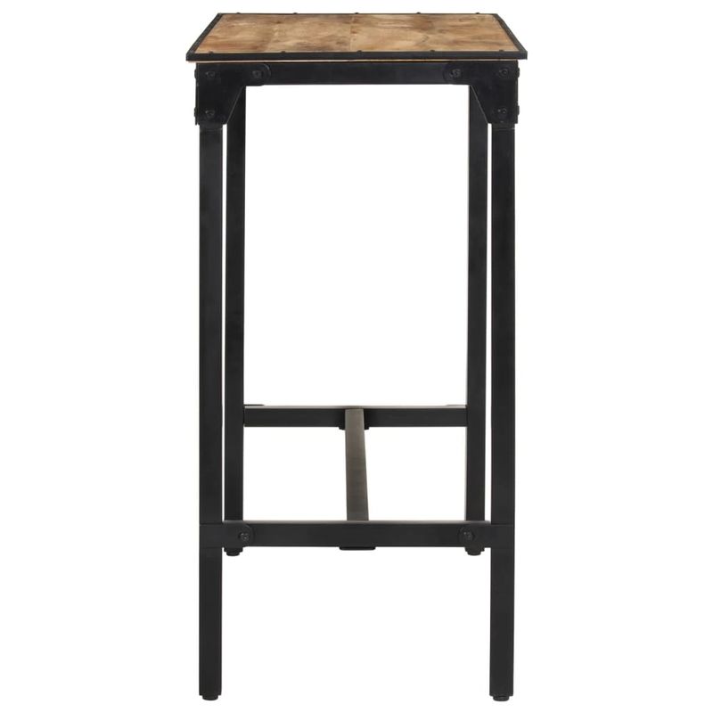 Casa si Gradina - Mobilier - Seturi de mobilier - Seturi bucatarie - Set de bar, 5 piese, lemn masiv de mango brut si metal - Infinity.ro