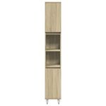 Casa si Gradina - Mobilier - Mobilier baie - Comode baie - Dulap de baie, stejar sonoma, 30x30x190 cm, lemn prelucrat - Infinity.ro