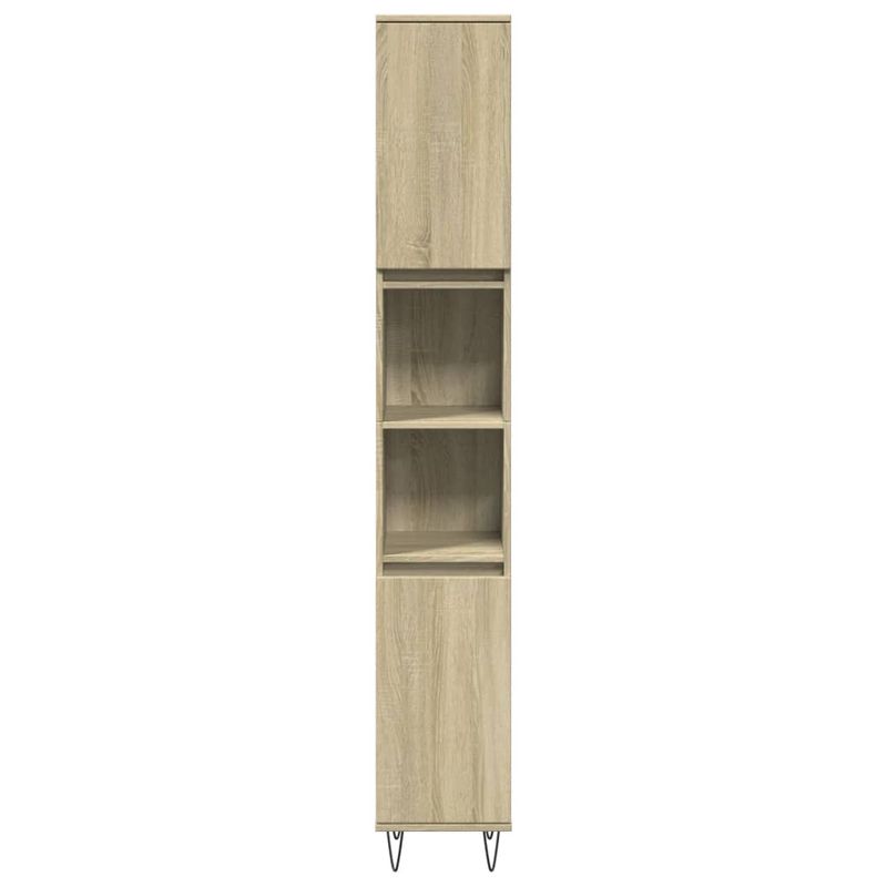 Casa si Gradina - Mobilier - Mobilier baie - Comode baie - Dulap de baie, stejar sonoma, 30x30x190 cm, lemn prelucrat - Infinity.ro