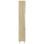 Casa si Gradina - Mobilier - Mobilier baie - Comode baie - Dulap de baie, stejar sonoma, 30x30x190 cm, lemn prelucrat - Infinity.ro