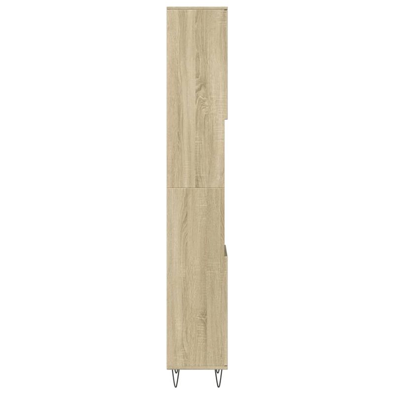 Casa si Gradina - Mobilier - Mobilier baie - Comode baie - Dulap de baie, stejar sonoma, 30x30x190 cm, lemn prelucrat - Infinity.ro