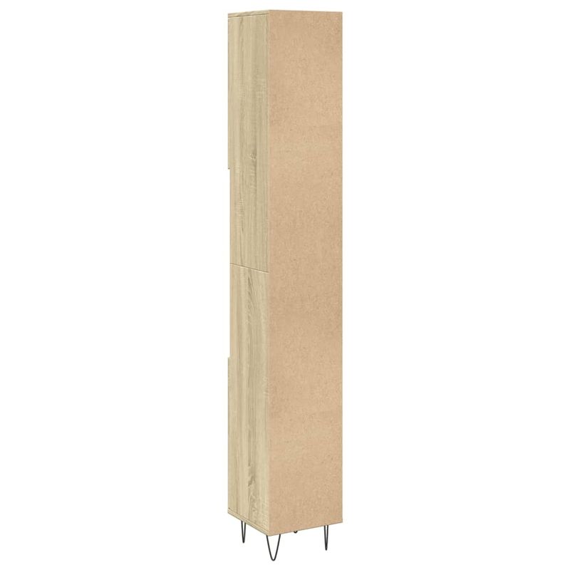 Casa si Gradina - Mobilier - Mobilier baie - Comode baie - Dulap de baie, stejar sonoma, 30x30x190 cm, lemn prelucrat - Infinity.ro