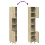 Casa si Gradina - Mobilier - Mobilier baie - Comode baie - Dulap de baie, stejar sonoma, 30x30x190 cm, lemn prelucrat - Infinity.ro