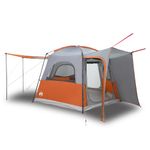Sport si Outdoor - Camping - Corturi camping - Cort auto pentru 4 persoane, gri/portocaliu, impermeabil - Infinity.ro