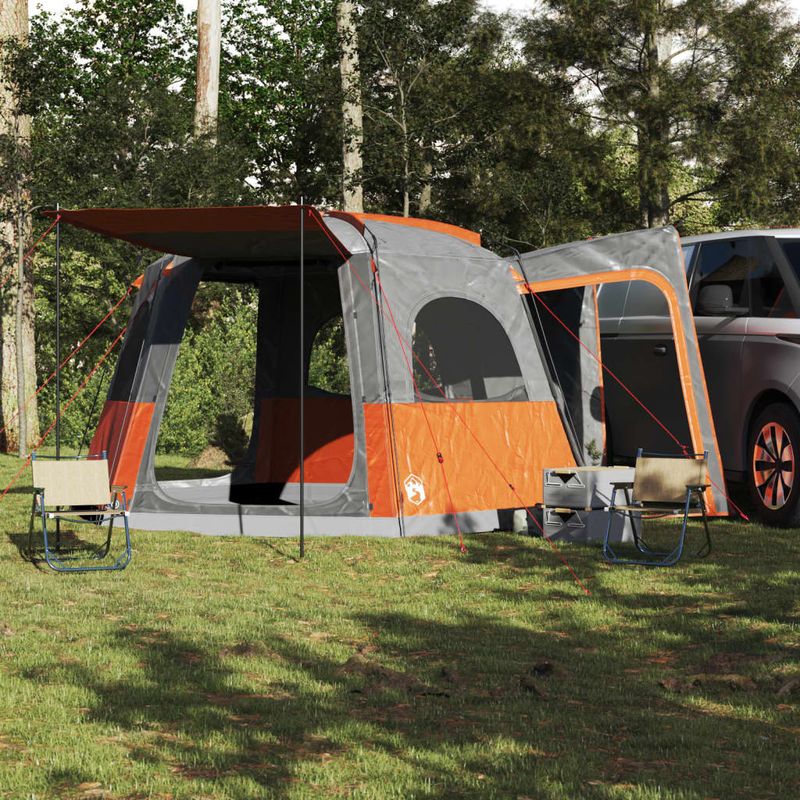 Sport si Outdoor - Camping - Corturi camping - Cort auto pentru 4 persoane, gri/portocaliu, impermeabil - Infinity.ro