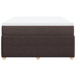 Casa si Gradina - Mobilier - Paturi si accesorii - Paturi - Pat continental cu saltea, maro inchis, 140x200 cm, textil - Infinity.ro