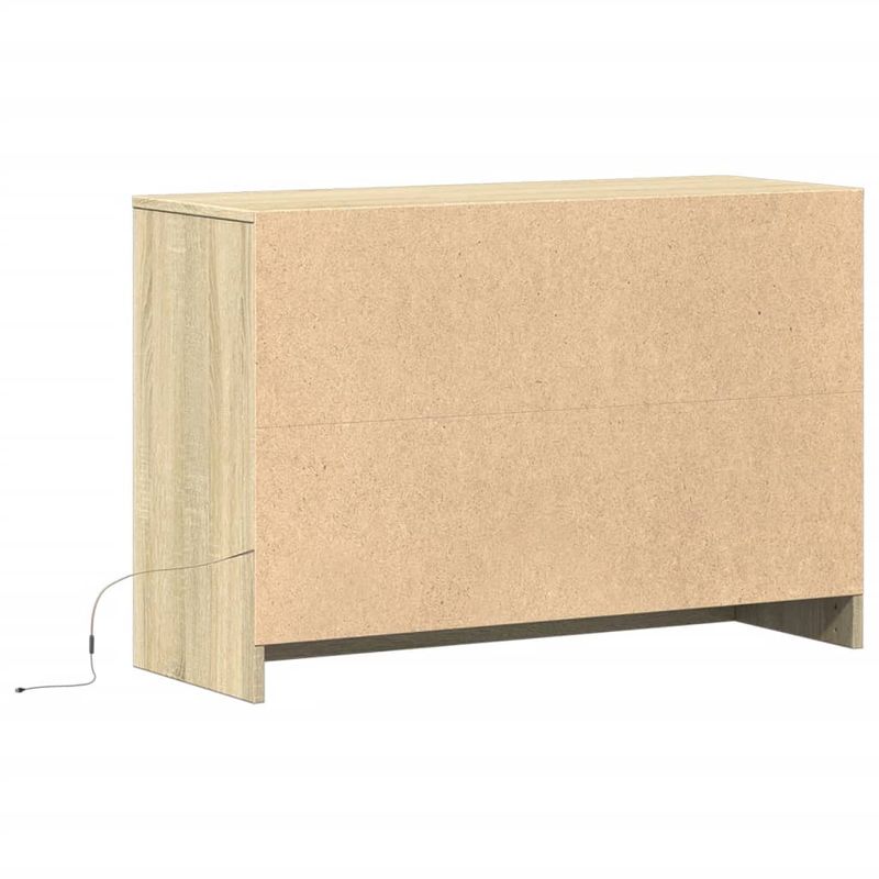 Casa si Gradina - Mobilier - Comode si corpuri - Comode - Dulap TV cu LED, stejar sonoma, 91x34x61 cm, lemn prelucrat - Infinity.ro