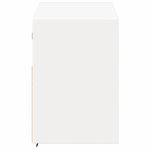 Casa si Gradina - Mobilier - Comode si corpuri - Comode - Comoda TV de perete cu lumini LED, alb, 100x31x45 cm - Infinity.ro
