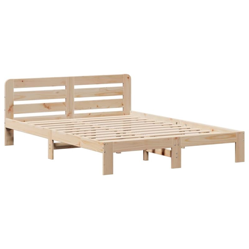 Casa si Gradina - Mobilier - Paturi si accesorii - Paturi - Cadru de pat fara saltea, 150x200 cm, lemn masiv pin - Infinity.ro