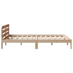 Casa si Gradina - Mobilier - Paturi si accesorii - Paturi - Cadru de pat fara saltea, 150x200 cm, lemn masiv pin - Infinity.ro