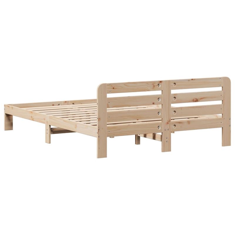 Casa si Gradina - Mobilier - Paturi si accesorii - Paturi - Cadru de pat fara saltea, 150x200 cm, lemn masiv pin - Infinity.ro