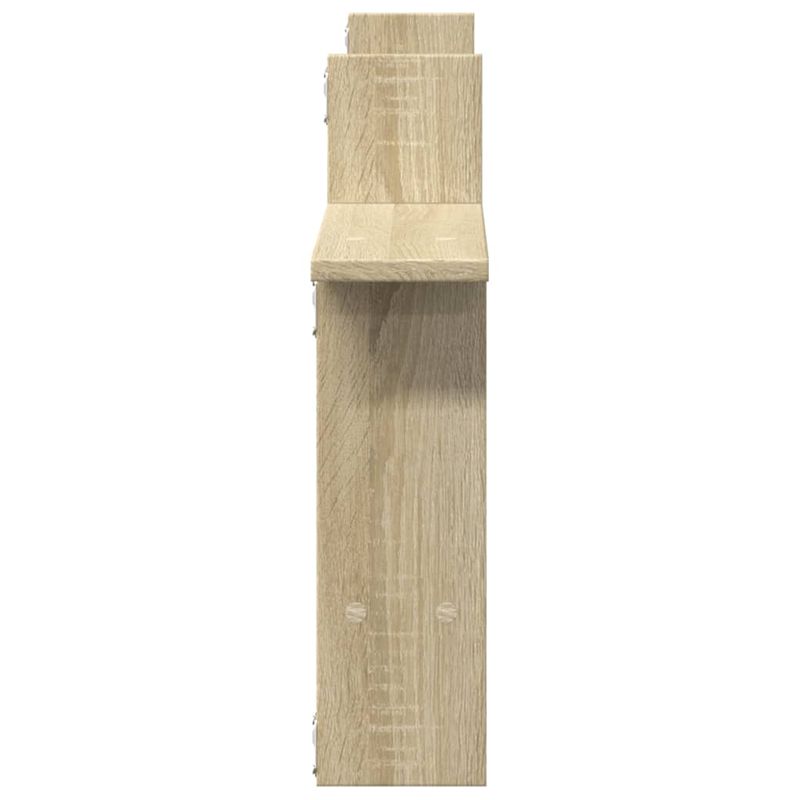 Casa si Gradina - Mobilier - Biblioteci si rafturi - Rafturi - Rafturi perete 2 buc. stejar sonoma 50x12x50 cm lemn prelucrat - Infinity.ro