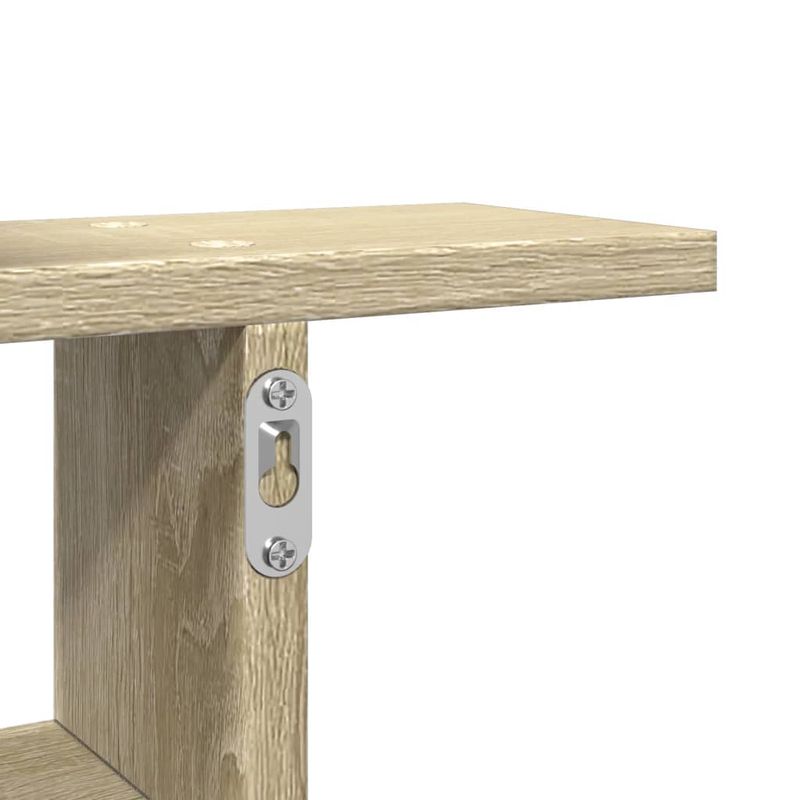 Casa si Gradina - Mobilier - Biblioteci si rafturi - Rafturi - Rafturi perete 2 buc. stejar sonoma 50x12x50 cm lemn prelucrat - Infinity.ro