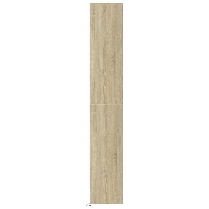 Casa si Gradina - Mobilier - Comode si corpuri - Corpuri bucatarie - Dulap inalt cu LED stejar sonoma 69x32,5x200 cm lemn prelucrat - Infinity.ro