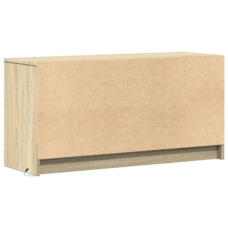 Casa si Gradina - Mobilier - Comode si corpuri - Comode - Dulap TV cu LED, stejar sonoma, 100x34x50 cm, lemn prelucrat - Infinity.ro