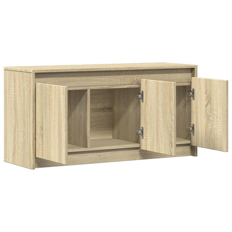 Casa si Gradina - Mobilier - Comode si corpuri - Comode - Dulap TV cu LED, stejar sonoma, 100x34x50 cm, lemn prelucrat - Infinity.ro