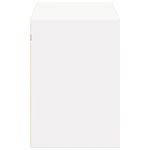 Casa si Gradina - Mobilier - Comode si corpuri - Comode - Comoda TV de perete cu lumini LED, alb, 100x31x45 cm - Infinity.ro