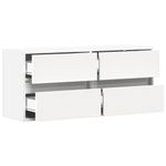 Casa si Gradina - Mobilier - Comode si corpuri - Comode - Comoda TV de perete cu lumini LED, alb, 100x31x45 cm - Infinity.ro