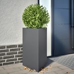 Casa si Gradina - Gradinarit si plante - Plante si ghivece - Ghivece si suporturi - Jardiniere gradina, 2 buc. antracit 50x43x75 cm otel triunghi - Infinity.ro