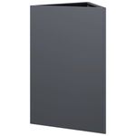 Casa si Gradina - Gradinarit si plante - Plante si ghivece - Ghivece si suporturi - Jardiniere gradina, 2 buc. antracit 50x43x75 cm otel triunghi - Infinity.ro