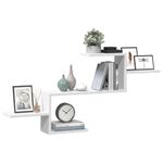 Casa si Gradina - Mobilier - Biblioteci si rafturi - Rafturi - Raft de perete, alb, 104x15x49 cm, lemn prelucrat - Infinity.ro