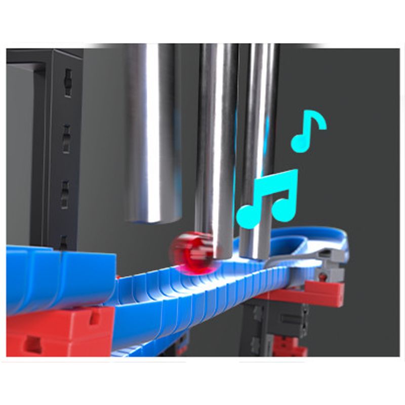 Jucarii, Copii si Bebe - Jucarii si jocuri - Seturi de constructie si cuburi - Seturi de constructie - Kit STEM Completare pentru Cursa cu bile metalice - Sunete, Fischertechnik - Infinity.ro