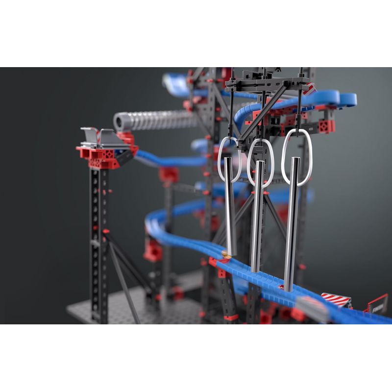 Jucarii, Copii si Bebe - Jucarii si jocuri - Seturi de constructie si cuburi - Seturi de constructie - Kit STEM Completare pentru Cursa cu bile metalice - Sunete, Fischertechnik - Infinity.ro