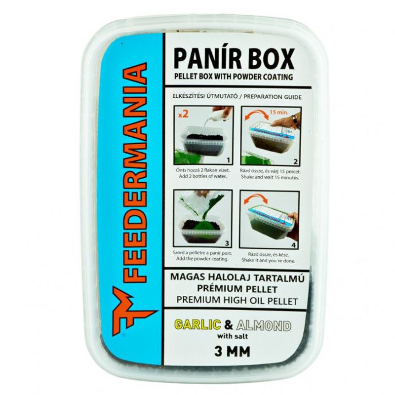 Sport si Outdoor - Sporturi acvatice - Pescuit - Nade si momeli - Pelete FishOn Panir Box Pellet Pack Usturoi & Migdale, 3mm, 437g - Infinity.ro