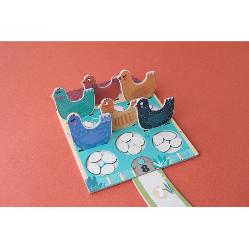 Jucarii, Copii si Bebe - Jucarii si jocuri - Jucarii & jocuri educative - Jucarii interactive - Joc de cooperare Cluck, cluck the fox, editia de buzunar, Londji - Infinity.ro