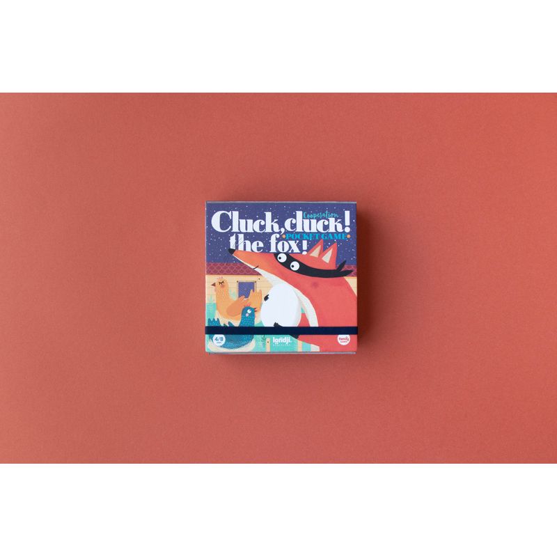 Jucarii, Copii si Bebe - Jucarii si jocuri - Jucarii & jocuri educative - Jucarii interactive - Joc de cooperare Cluck, cluck the fox, editia de buzunar, Londji - Infinity.ro