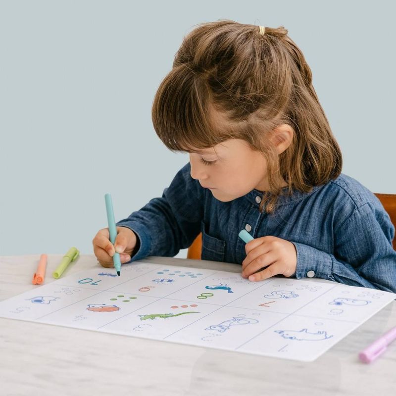 Jucarii, Copii si Bebe - Jucarii si jocuri - Jucarii & jocuri educative - Seturi pictura si desen - Plansa de colorat din silicon - CIFRE - Infinity.ro