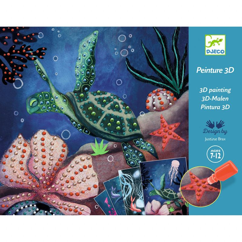 Jucarii, Copii si Bebe - Jucarii si jocuri - Jucarii & jocuri educative - Seturi pictura si desen - Atelier de pictura 3D Abisuri, Djeco - Infinity.ro