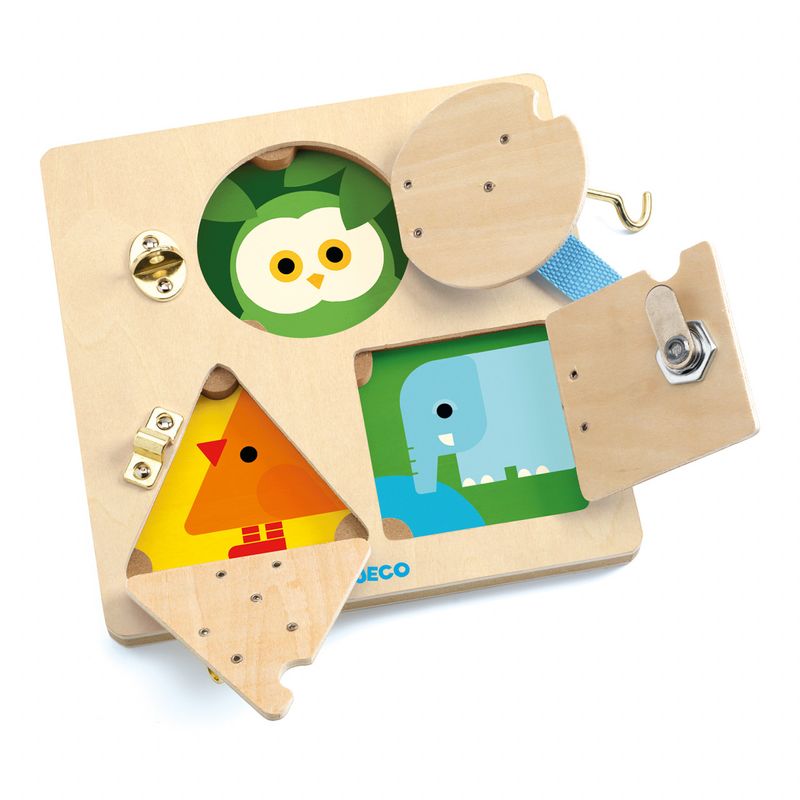 Jucarii, Copii si Bebe - Jucarii si jocuri - Jucarii & jocuri educative - Jucarii interactive - Jucarie educativa Sisteme de inchidere Lock Basic Djeco - Infinity.ro