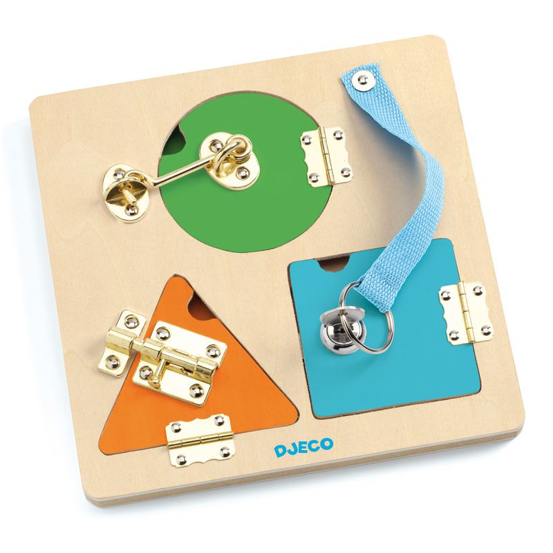 Jucarii, Copii si Bebe - Jucarii si jocuri - Jucarii & jocuri educative - Jucarii interactive - Jucarie educativa Sisteme de inchidere Lock Basic Djeco - Infinity.ro