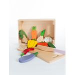 Jucarii, Copii si Bebe - Jucarii si jocuri - Jucarii de rol - Bucatarii copii - Ladita cu fructe si legume, jucarie handmade Marc toys - Infinity.ro