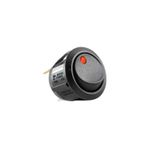 Casa si Gradina - Corpuri si surse de iluminat - Becuri si tuburi neon - Becuri - Intrerupator basculant bec rosu ON-OFF 250V/6A incastrare 21mm HOME - Infinity.ro