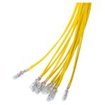 Casa si Gradina - Corpuri si surse de iluminat - Becuri si tuburi neon - Becuri - Bec T1¼ 4.14mm Subminiatura 14V 80mA 1.1W incandescent alb-cald 2700K cu fir 30cm 9401 Goobay - Infinity.ro