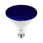 Casa si Gradina - Corpuri si surse de iluminat - Becuri si tuburi neon - Becuri - Bec LED PAR38 E27 17W IP65 albastru V-tac SKU-92066 - Infinity.ro