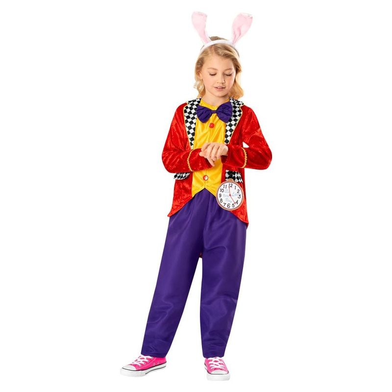 Jucarii, Copii si Bebe - Jucarii si jocuri - Jucarii de rol - Masti si costume copii - Costum iepuras White Rabbit pentru copii 5-6 ani 116 cm - Infinity.ro