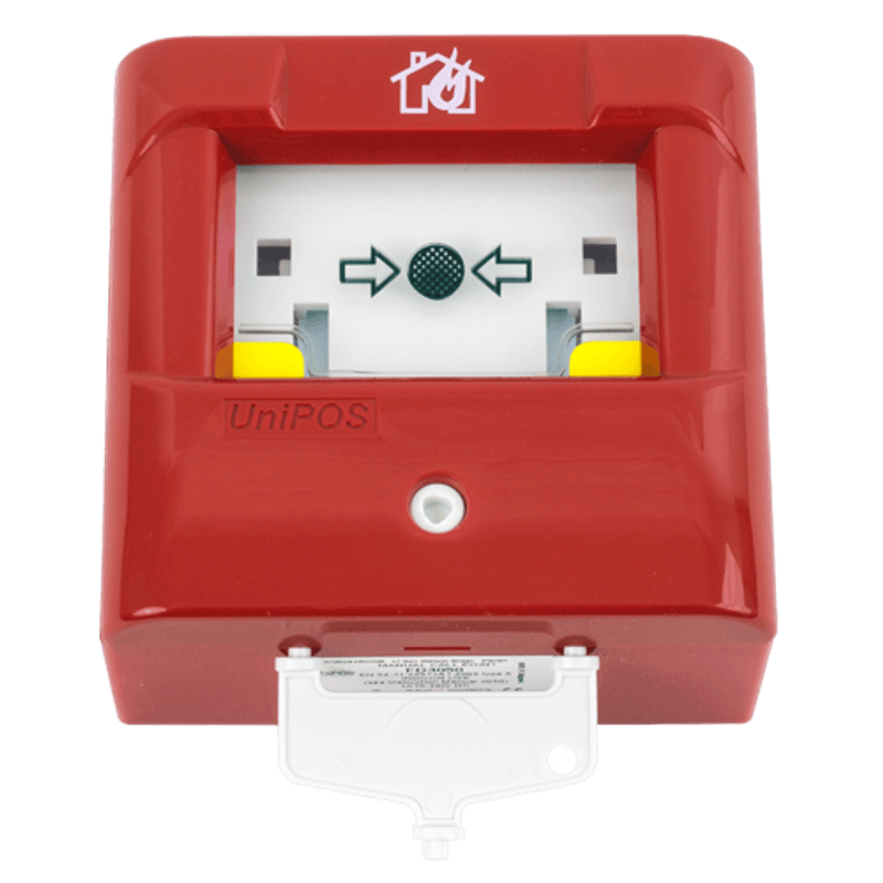 Casa si Gradina - Electrice - Smart Home - Accesorii control acces si supraveghere - Buton adresabil de alarmare incendiu - UNIPOS FD7150N - Infinity.ro