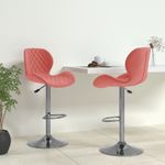 Casa si Gradina - Mobilier - Scaune si fotolii - Scaune - Scaune de bar, 2 buc., roz, catifea - Infinity.ro