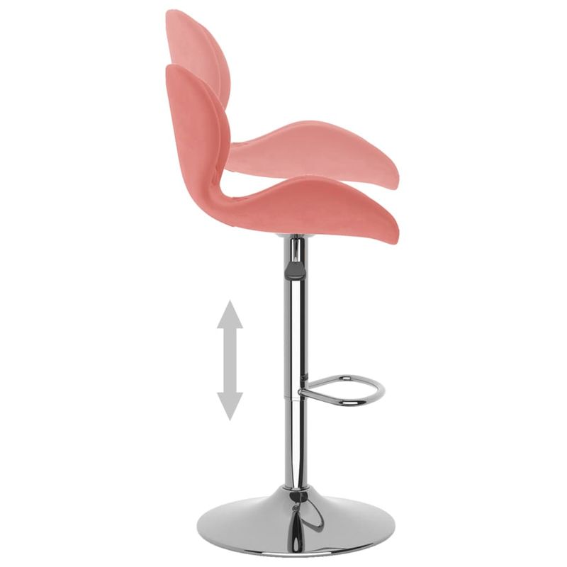 Casa si Gradina - Mobilier - Scaune si fotolii - Scaune - Scaune de bar, 2 buc., roz, catifea - Infinity.ro
