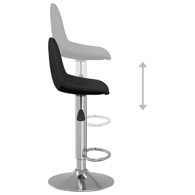 Casa si Gradina - Mobilier - Scaune si fotolii - Scaune - Scaune de bar, 2 buc., negru, material textil - Infinity.ro