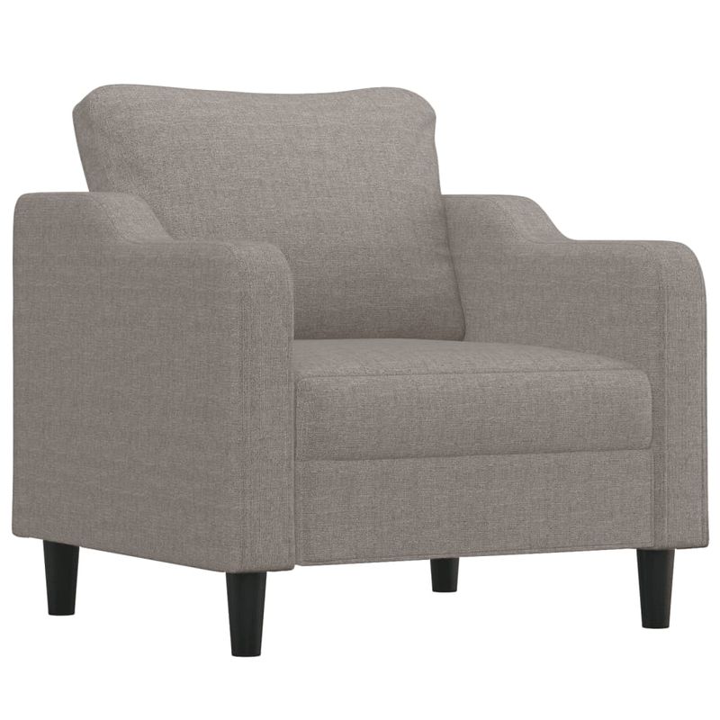 Casa si Gradina - Mobilier - Seturi de mobilier - Seturi living - Set de canapea cu perne, 4 piese, gri taupe, material textil - Infinity.ro