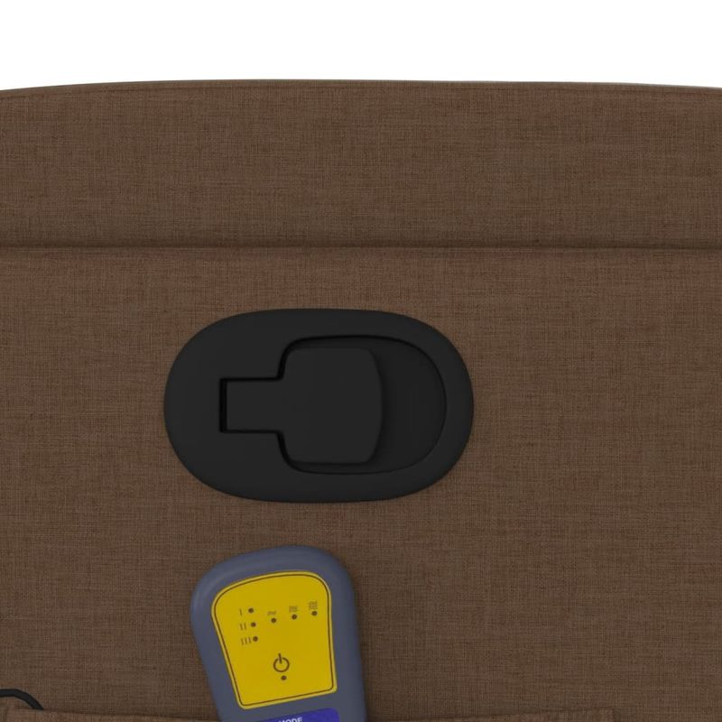 Ingrijire personala si Cosmetice - Sanatate si wellness - Articole wellness - Fotolii de masaj - Fotoliu de masaj rabatabil cu ridicare, maro, textil - Infinity.ro