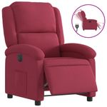 Casa si Gradina - Mobilier - Scaune si fotolii - Fotolii - Fotoliu rabatabil electric, rosu vin, catifea - Infinity.ro