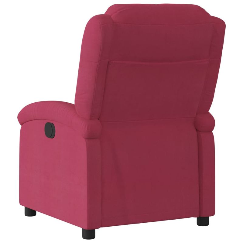 Casa si Gradina - Mobilier - Scaune si fotolii - Fotolii - Fotoliu rabatabil electric, rosu vin, catifea - Infinity.ro