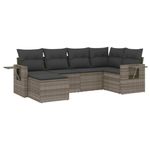 Casa si Gradina - Gradina si terasa - Mobilier exterior - Seturi mobila gradina - Set canapele de gradina cu perne, 6 piese gri deschis poliratan - Infinity.ro